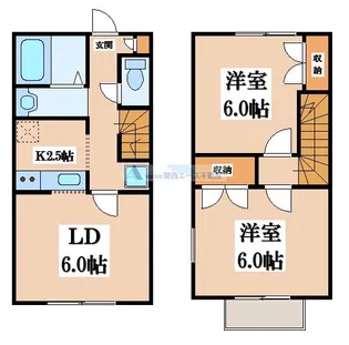 レオパレス高安【1階】の間取り