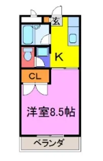 メゾンサボイ【2階】の間取り