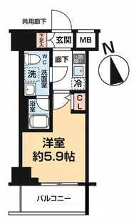 ヴァローレ松戸フィーロ【7階】の間取り