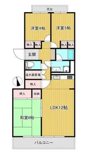 柏ハイム【4階】の間取り