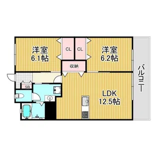 松本第一ビル【2階】の間取り