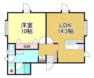 コーポM No.7【2階】の間取り