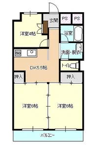 サンライズ笹口【3階】の間取り
