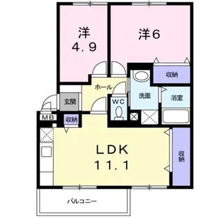 サバービア【1階】の間取り