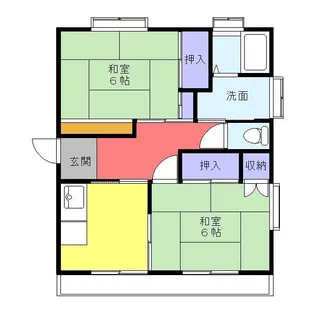 ハイツメイプル【2階】の間取り