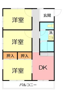 第二グリーンハイツ【4階】の間取り