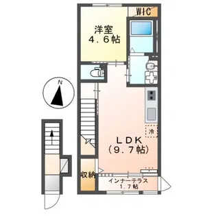 ドミール新鎌ヶ谷【2階】の間取り