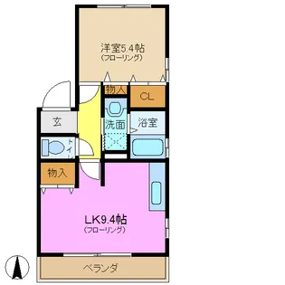 マルトクジュネス A棟【2階】の間取り