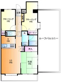 クオリティ伊野NO.2【6階】の間取り