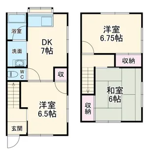 神奈川県平塚市山下【一戸建】の間取り