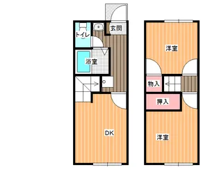 大阪府八尾市教興寺4【アパート】の間取り