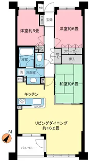 ナイスアーバンスクエア東林間【3階】の間取り
