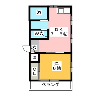 West Shiga【1階】の間取り