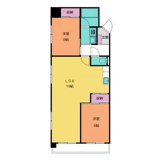 ルナハイツ四日市【8階】の間取り