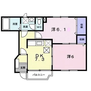 フェリス【1階】の間取り