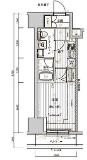 メインステージ十条II【4階】の間取り