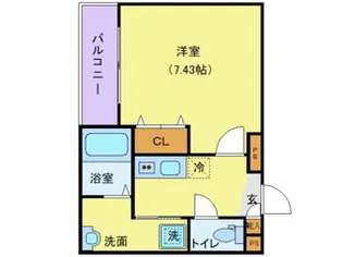ジーメゾン海老名【2階】の間取り