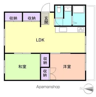 コーポ矢野【3階】の間取り