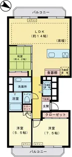 高輪台フラッツ【3階】の間取り