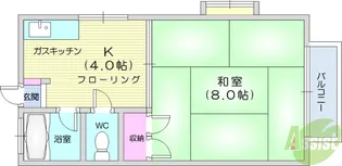 サンハイツU【2階】の間取り