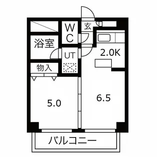 メープル月寒【3階】の間取り