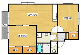 セジュール矢取【2階】の間取り
