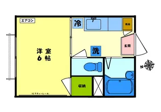 啓コーポ【2階】の間取り