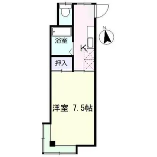 コーポミリオンリーフ【1階】の間取り