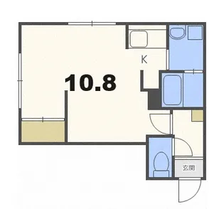 1LDKの間取り画像