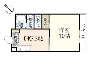ラ・フィレンツェII【1階】の間取り