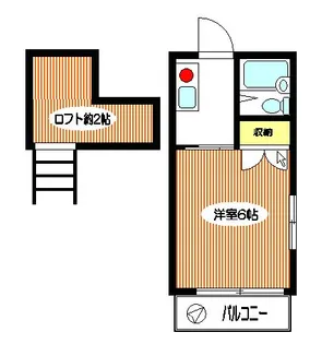 イーストヴィレッジ【2階】の間取り