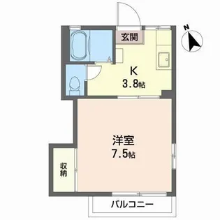 タウニィ本通り【1階】の間取り