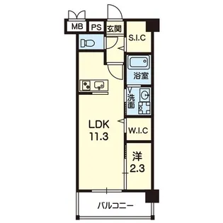 アンミライ大津【2階】の間取り