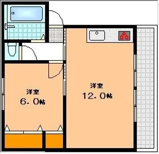 広島県広島市中区舟入川口町【マンション】の間取り