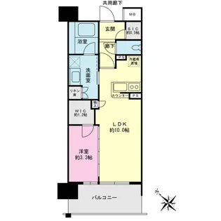 プライムスタイル横浜生麦【6階】の間取り