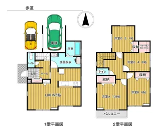宮城県仙台市青葉区双葉ケ丘1【一戸建】の間取り