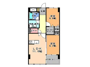 verde陽東【7階】の間取り