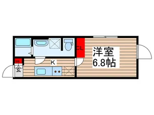Bays water 北千住【4階】の間取り
