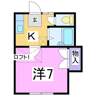 ハローオレンヂ【1階】の間取り