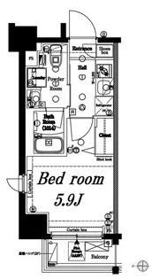 アクサス旗の台【8階】の間取り