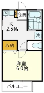 東京都府中市武蔵台3【アパート】の間取り