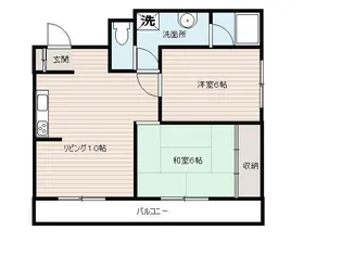 コーポラスらん【5階】の間取り
