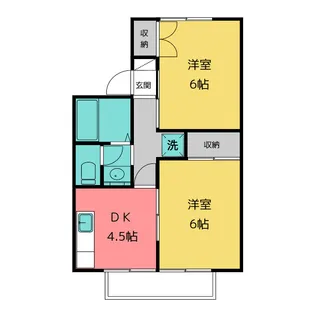 シャルムマツナガ【2階】の間取り