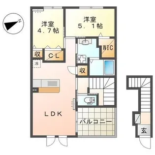 アルヴィータ【2階】の間取り