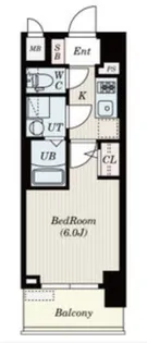 エスリードレジデンス大阪II【6階】の間取り