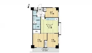 ドムール江古田【1階】の間取り