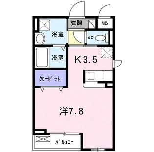 カスカード【2階】の間取り
