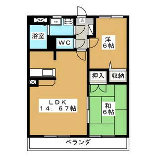 MSKコートII【3階】の間取り