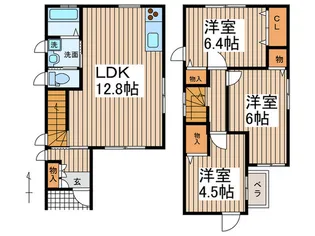 愛知県名古屋市瑞穂区膳棚町1【一戸建】の間取り