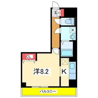 ASプレミアム関屋金衛町【1階】の間取り